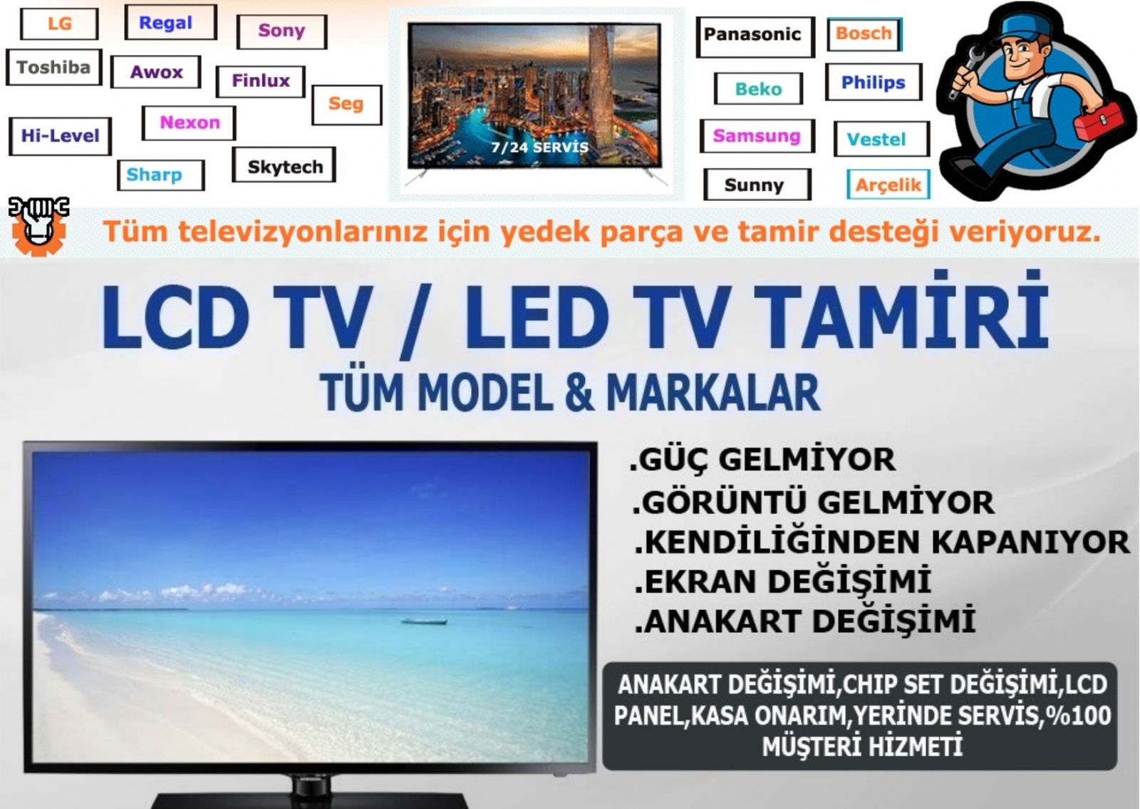 Melikgazi Televizyon Tamircisi